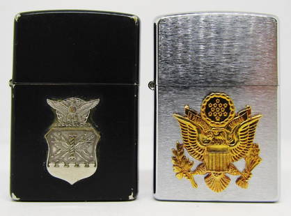 (2) PATRIOTIC ZIPPOS!: ONE 2003, ONE 1998