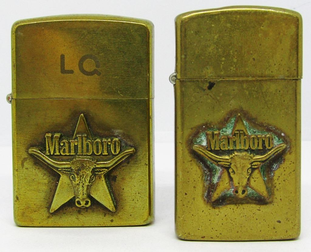 199 &1992 Marlboro Gold Toned Zippo Lighter!