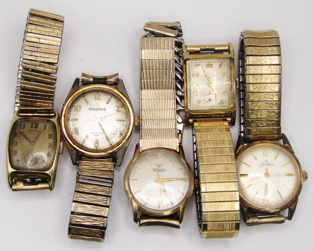 (5) Vintage Men's Wristwatches! (1 of 8)