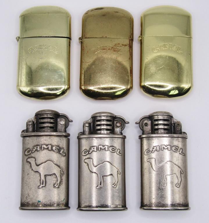 (6) Vintage Camel Advertising Lighters; (1 of 4)