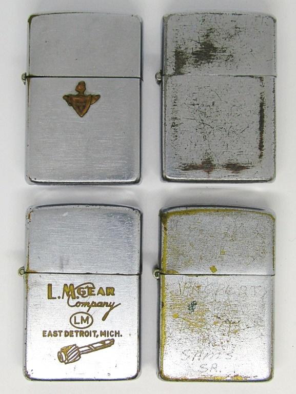 (4) 1947 ZIPPO LIGHTERS! (1 of 5)