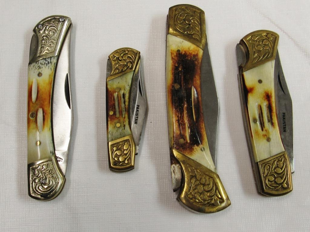 (4) POCKET KNIVES w/1-SOLINGEN BIG JOHN (1 of 3)