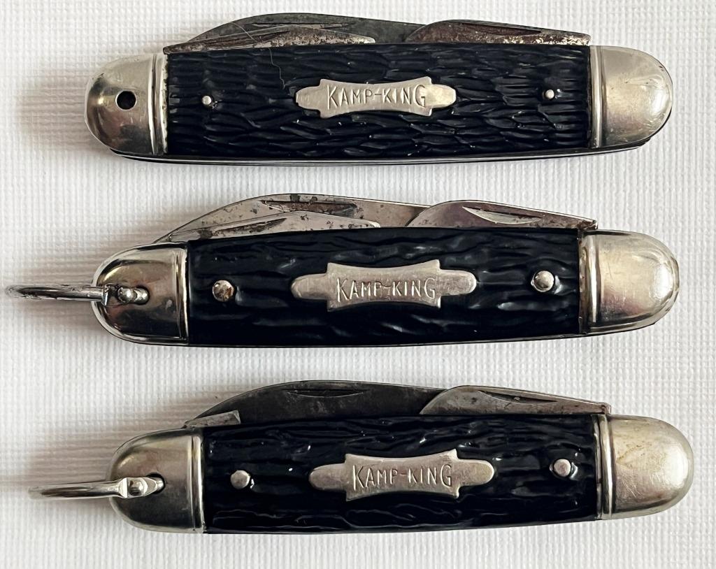 (3) VINTAGE KAMP-KING  SCOUT KNIVES (1 of 7)