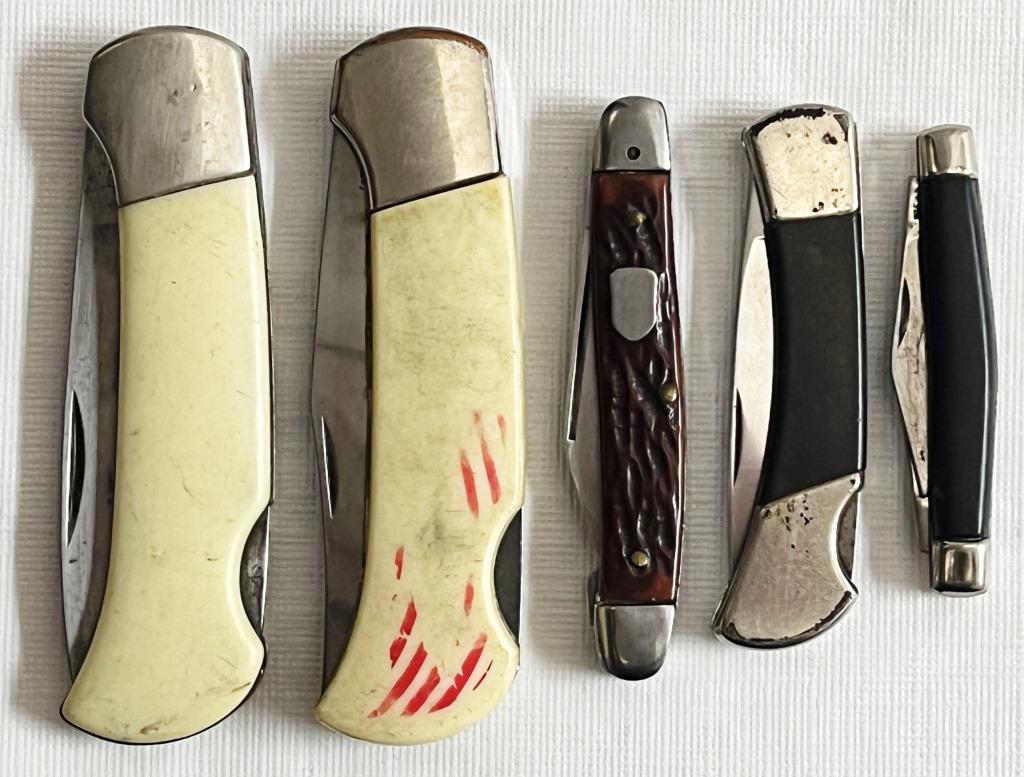 (5) SABRE POCKET KNIVES (1 of 9)