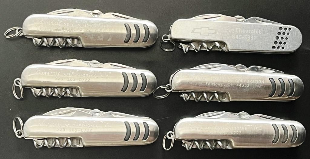 (6) Small Swiss Army Like Pocket Knives (1 of 9)