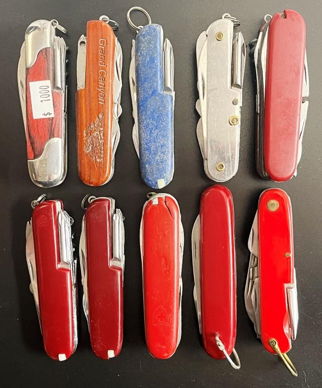 (10) Misc. Multi-Tool Swiss Army Like Knives (1 of 8)