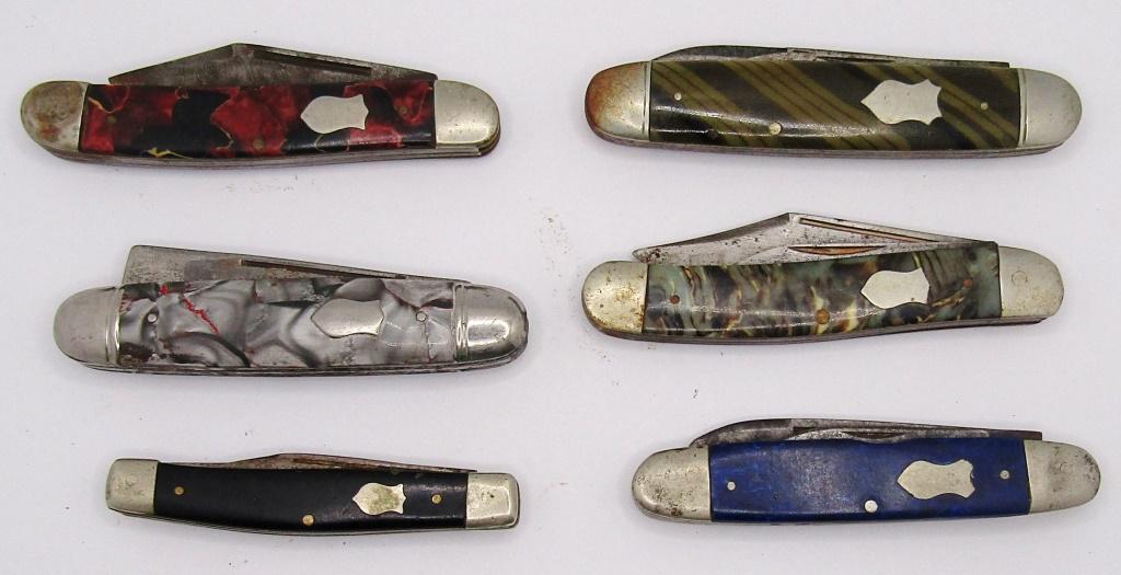 (6) Vintage Pocket Knives; Multi-blades! (1 of 2)