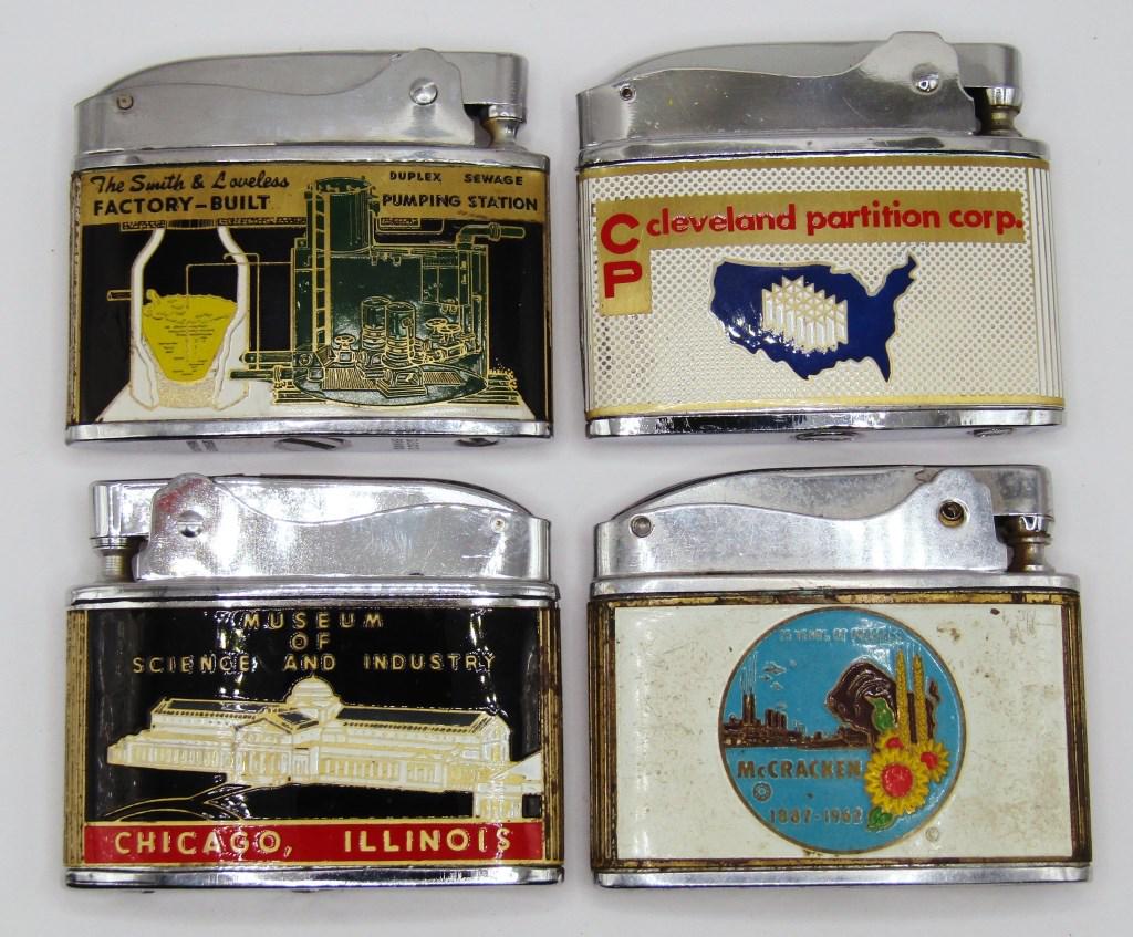 (4) Vintage Advertising Lighters; (1 of 6)
