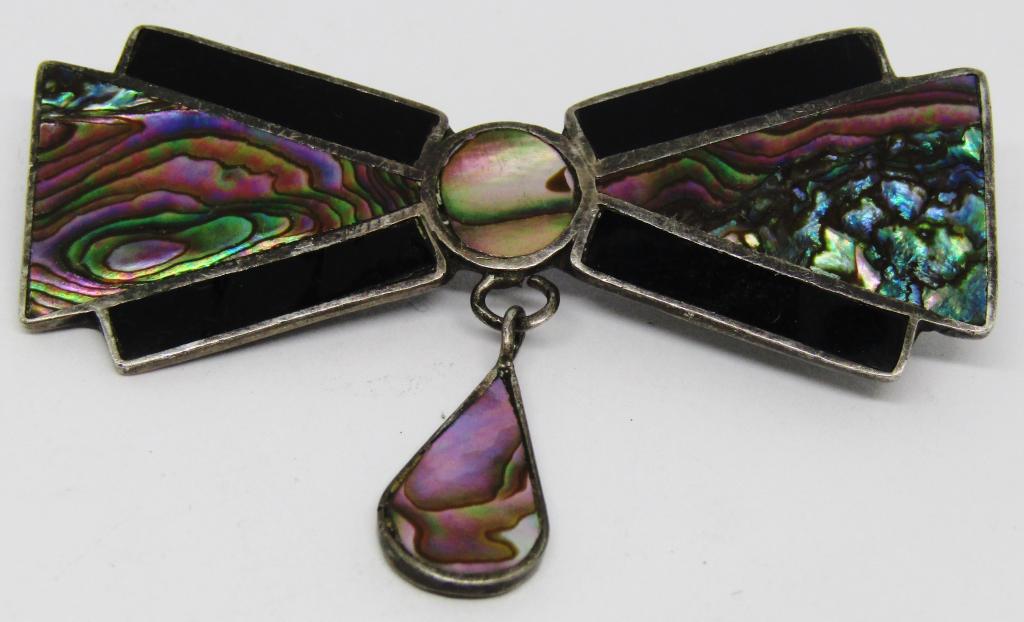 TAXCO EN MEXICO STERLING BROOCH WITH (1 of 3)