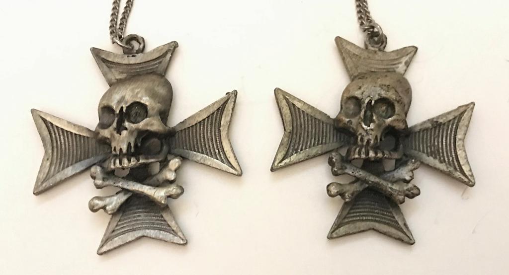2 SKULL NECKLACES: BID NOW!