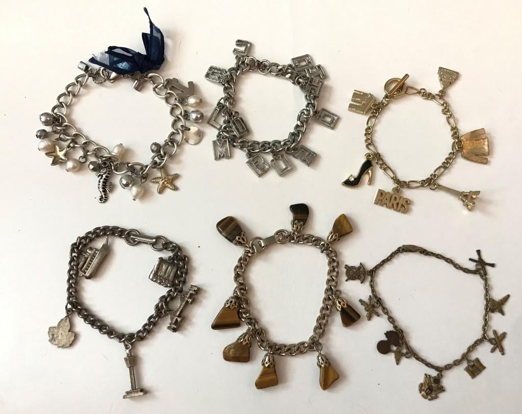 6 LOADED CHARM BRACELETS (1 of 1)
