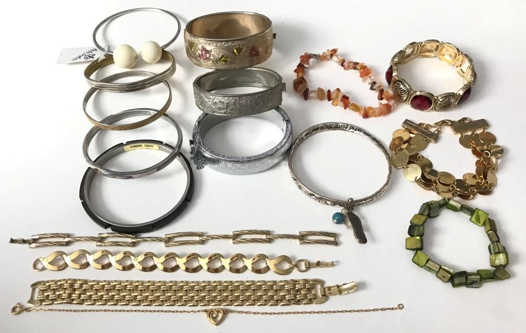 LARGE LOT OF BRACELETS & BANGLES VTG-NOW (1 of 6)