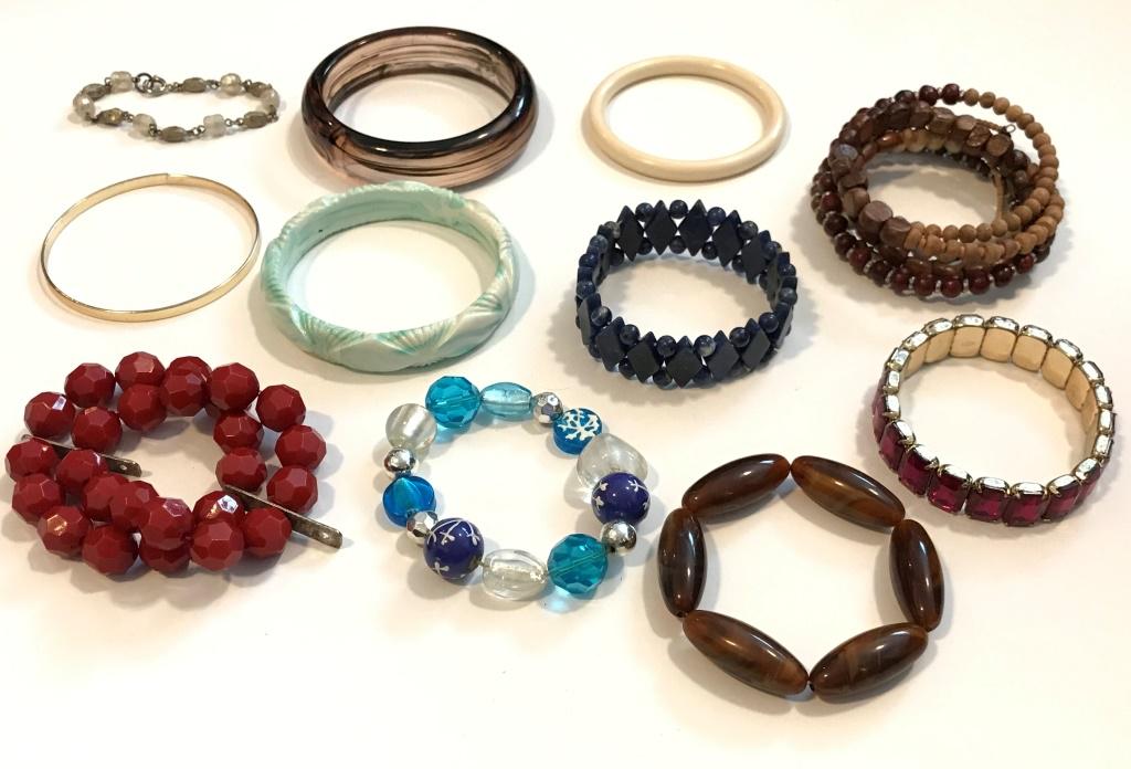 11 BRACELETS OF MULTIPLE STYLES (1 of 2)