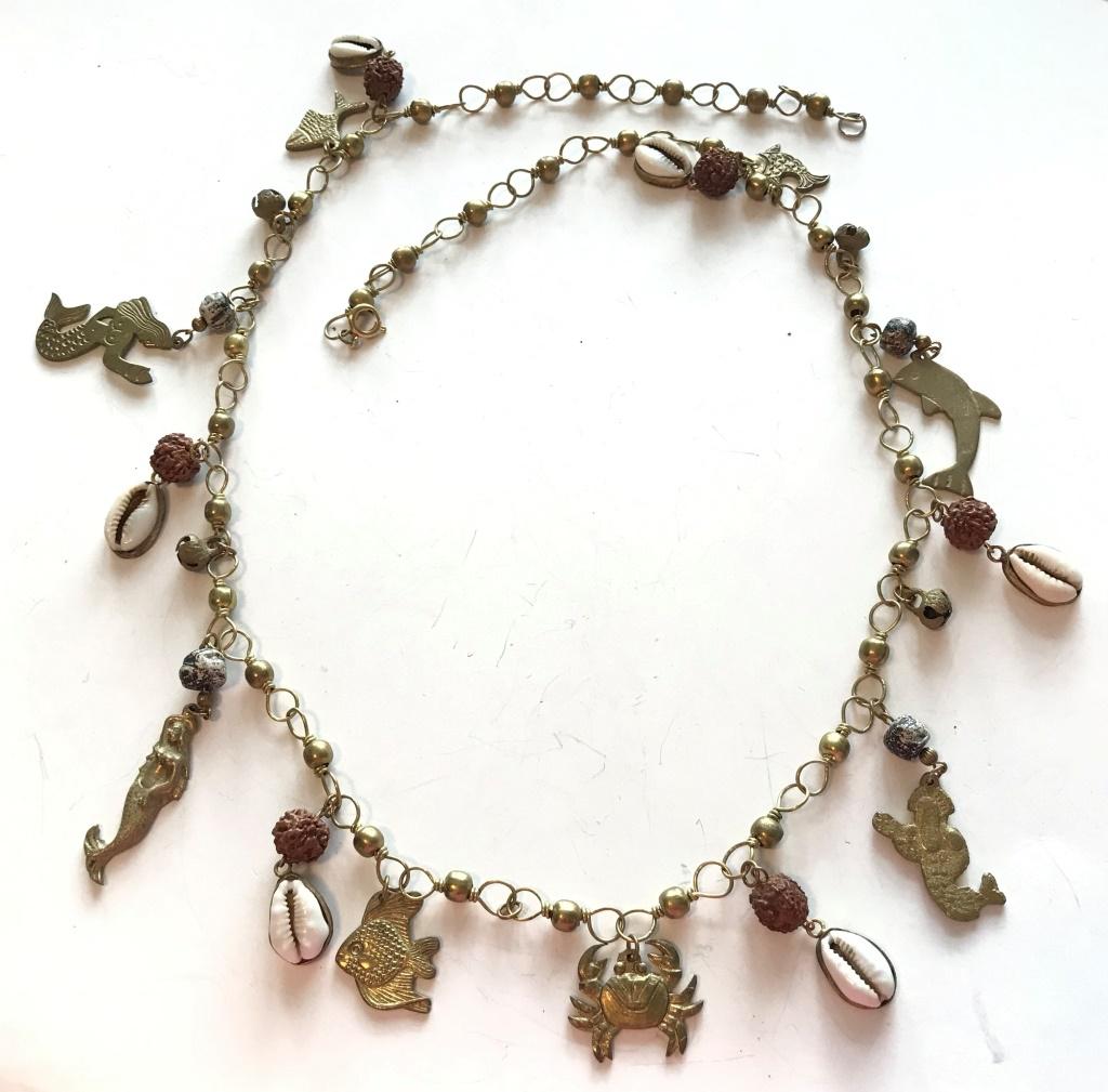 NAUTICA STYLE NECKLACE MERMAID, FISH, CRAB,SHELL: MULTIPLE STYLES! BID NOW!
