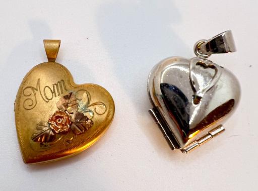 HEARTS PENDANTS LOCKETS: BID NOW !!!