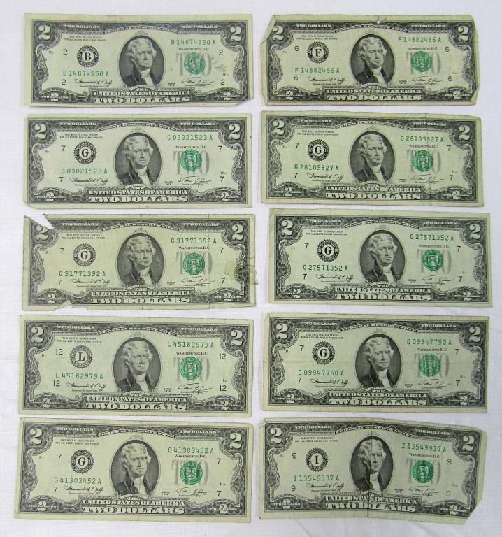 (10) 1976 $2 BICENTENNIAL FRN NOTE (1 of 2)