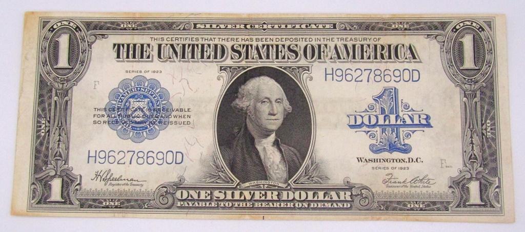 1923 $1 LARGE SIZE SILVER CERTIFICATE (1 of 2)