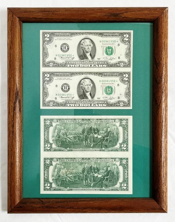 1976 $2 "STAR NOTE" UNCUT SHEETS of 2 (1 of 3)