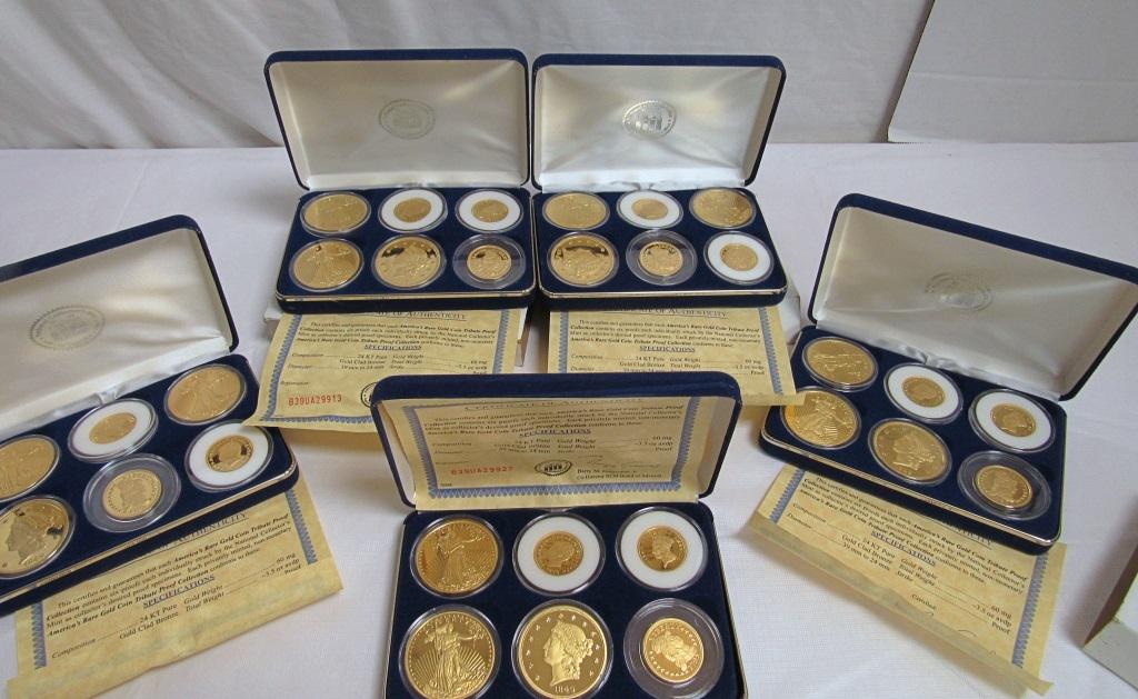 (5) AMERICA'S RARE GOLD COIN TRIBUTE SET (1 of 4)
