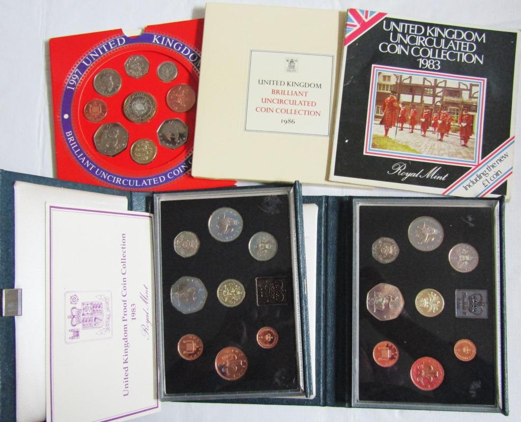 1983 & '84 UNITED KINGDOM PROOF SETS plus (1 of 3)