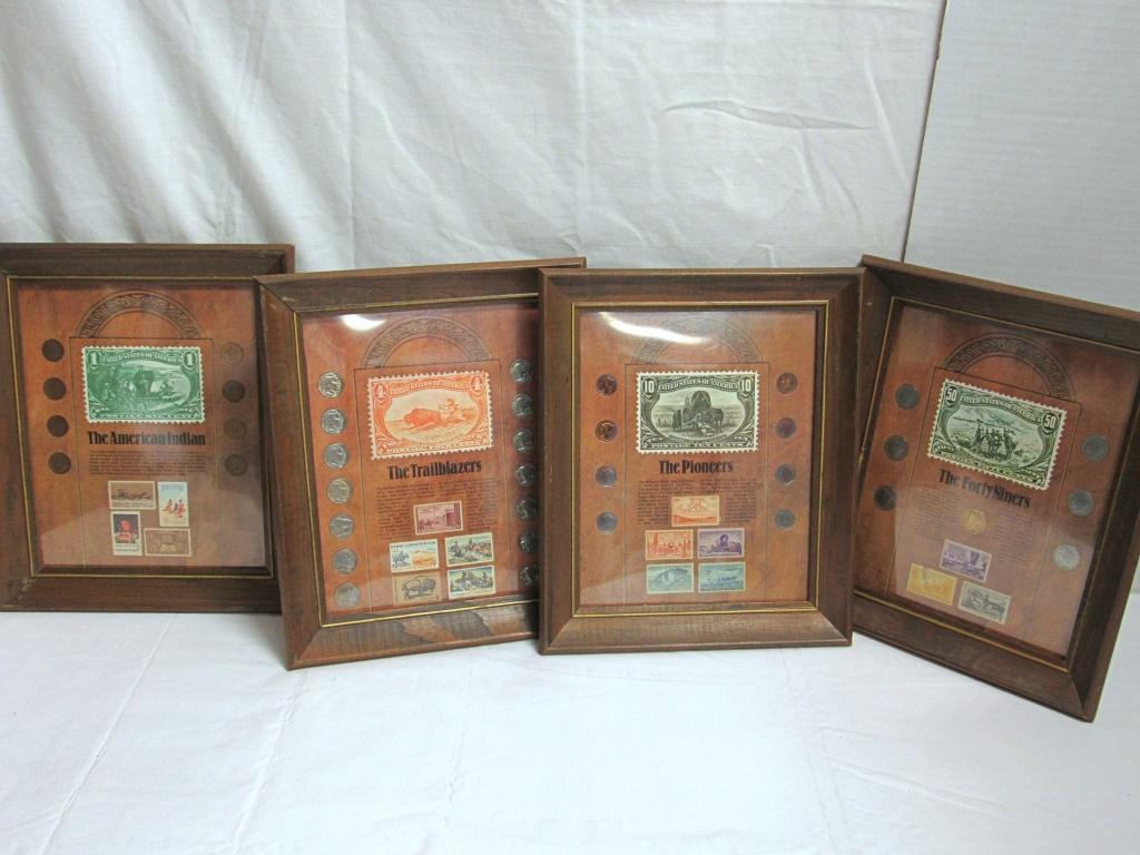 (4) FRAMED U.S. COIN SETS: THE FORTY NINERS (1 of 5)