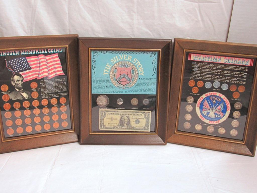 (3) FRAMED U.S. COIN SETS: THE SILVER STORY (1 of 5)