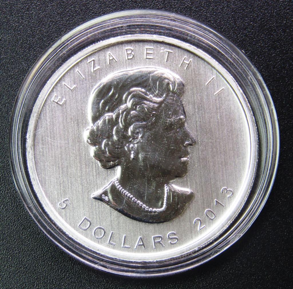 2013 CANADA 1oz SILVER $5 DOLLAR ANTELOPE (1 of 2)