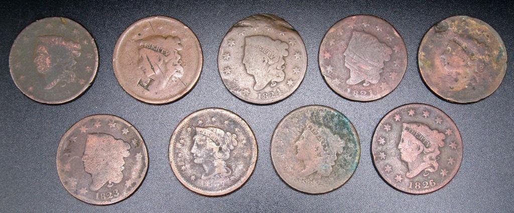 (9) LARGE CENTS LESSER CONDITION (1 of 2)