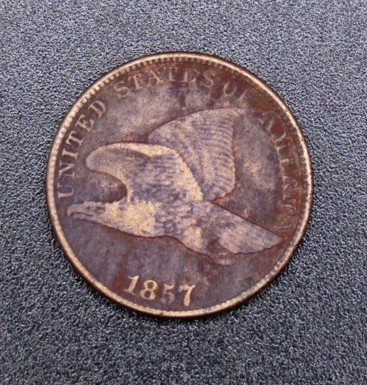 1857 FLYING EAGLE CENT (1 of 2)
