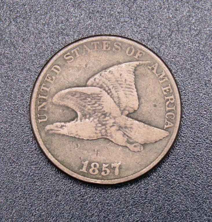 1857 FLYING EAGLE CENT (1 of 2)
