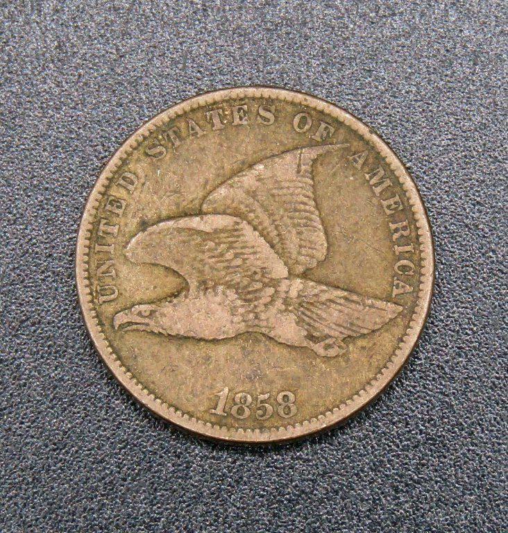 1858 FLYING EAGLE CENT (1 of 2)