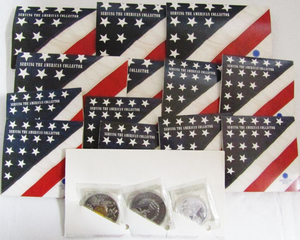 (21) AMERICAN MINT REGISTERED COINS; (1 of 3)