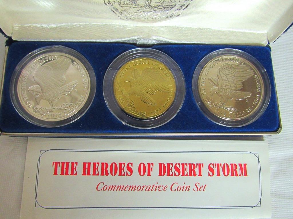 (3) COIN SET "THE HEROES OF DESERT STORM"! (1 of 6)