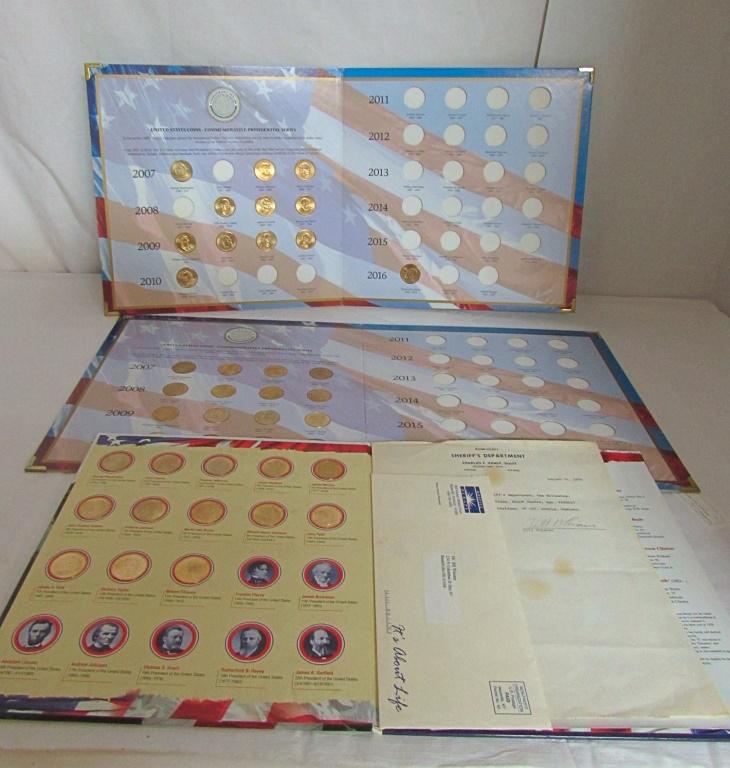 (3) PRESIDENTIAL DOLLAR COLLECTORS  BOOK! (1 of 8)