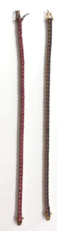 2 JOAN RIVERS RHINESTONE BRACELETS: BID NOW!
