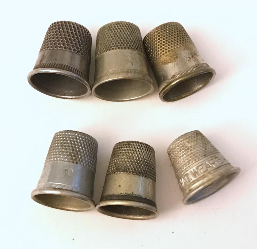 6 THIMBLES SILVER TONE: SUBMIT YOUR BID TODAY!
