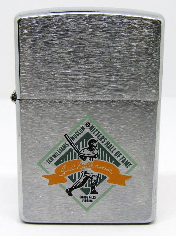 1997 HITTERS HALL OF FAME TED WILLIAMS ZIPPO!: UNSTRUCK IN BOX!