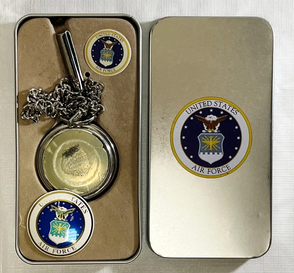 UNITED STATES AIR FORCE POCKET WATCH; (1 of 3)