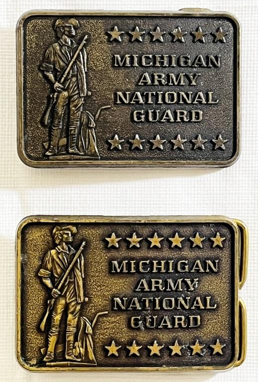 Michigan Army National Guard Belt Buckles (1 of 4)