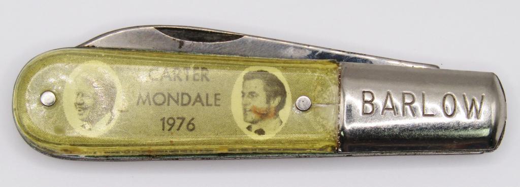 CARTER / MONDALE 1976 BARLOW KNIFE: POLITICAL VINTAGE