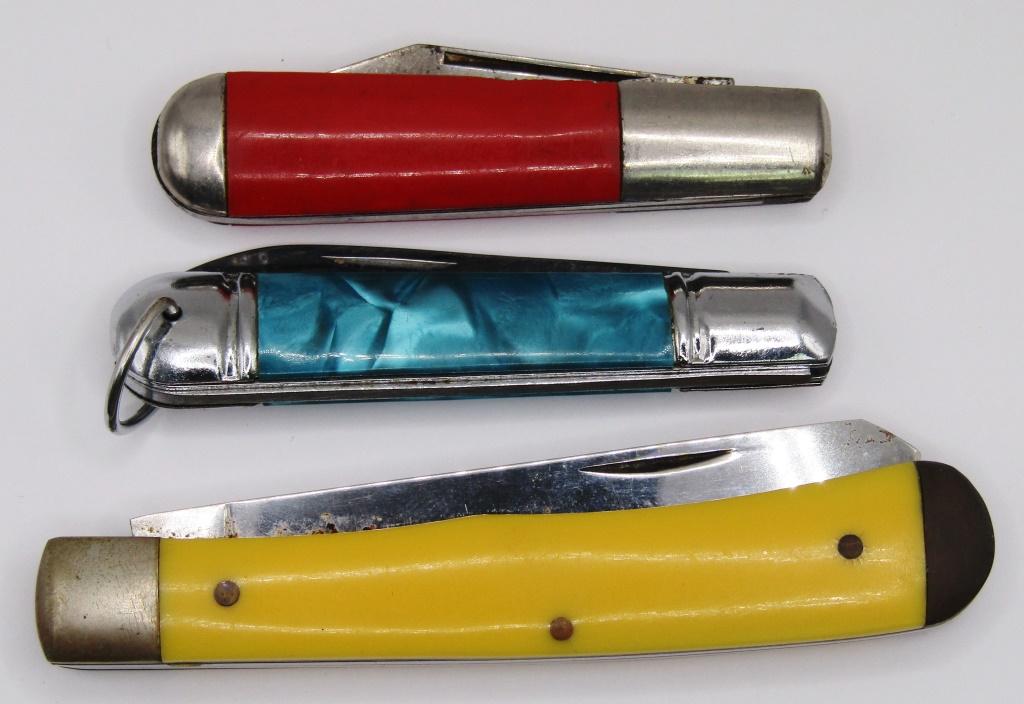 (3) VTG POCKET KNIVES: RED HAMMER BRAND (1 of 3)