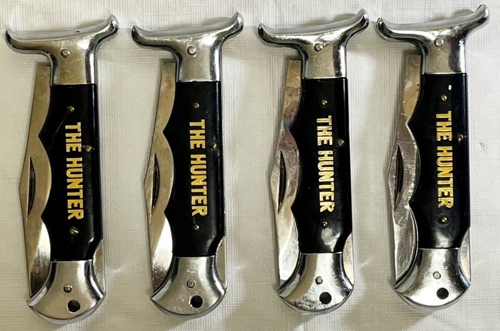 (4) LOCK BACK KNIVES "THE HUNTER" on HANDLE (1 of 6)