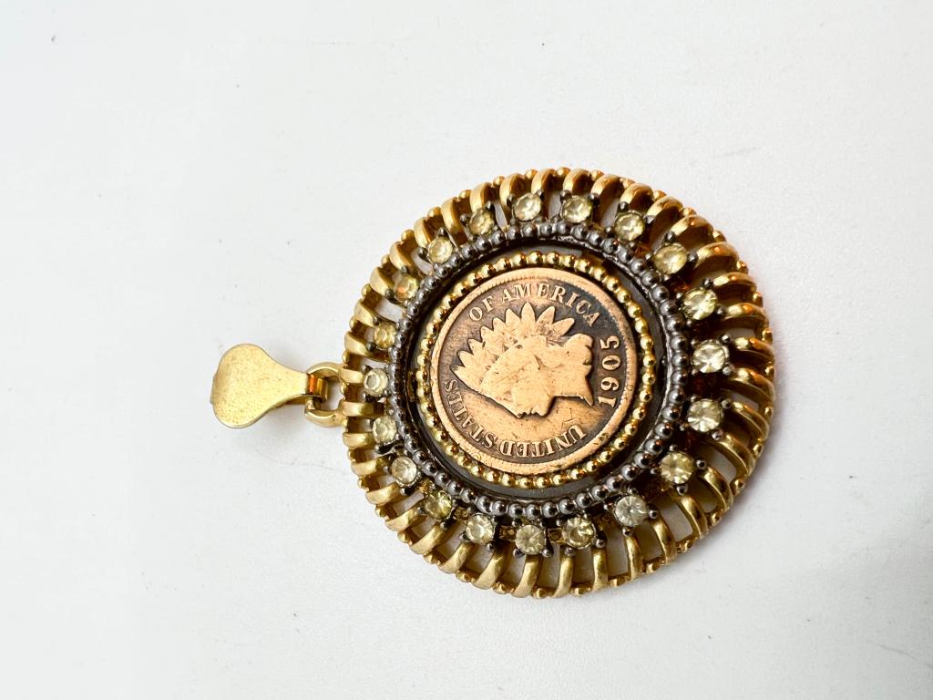 PENDANT, COIN: PENDANT COIN COST 0