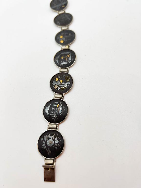 ASIAN DAMASCENE BRACELET: ASIAN DAMASCENE BRACELET COST 0