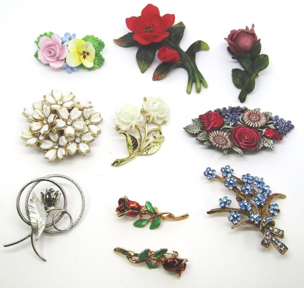 ELEGANT FLOWER BROOCH COLLECTION (1 of 2)