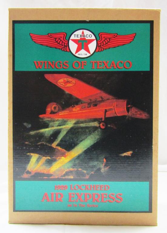 ERTL WINGS of TEXACO "1929 LOCKHEED" PLANE: NEW in ORIGINAL BOX AUTHENTICALLY SCALLED REPLICA DIE-CAST METAL AIR EXPRESS