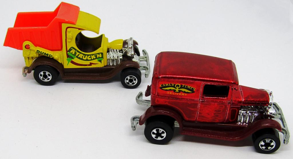 (2) 1977 HOT WHEELS: "A" TRUCKIN & EARLY TIMES: BOTH VERY LIGHTLY USED CONDITION