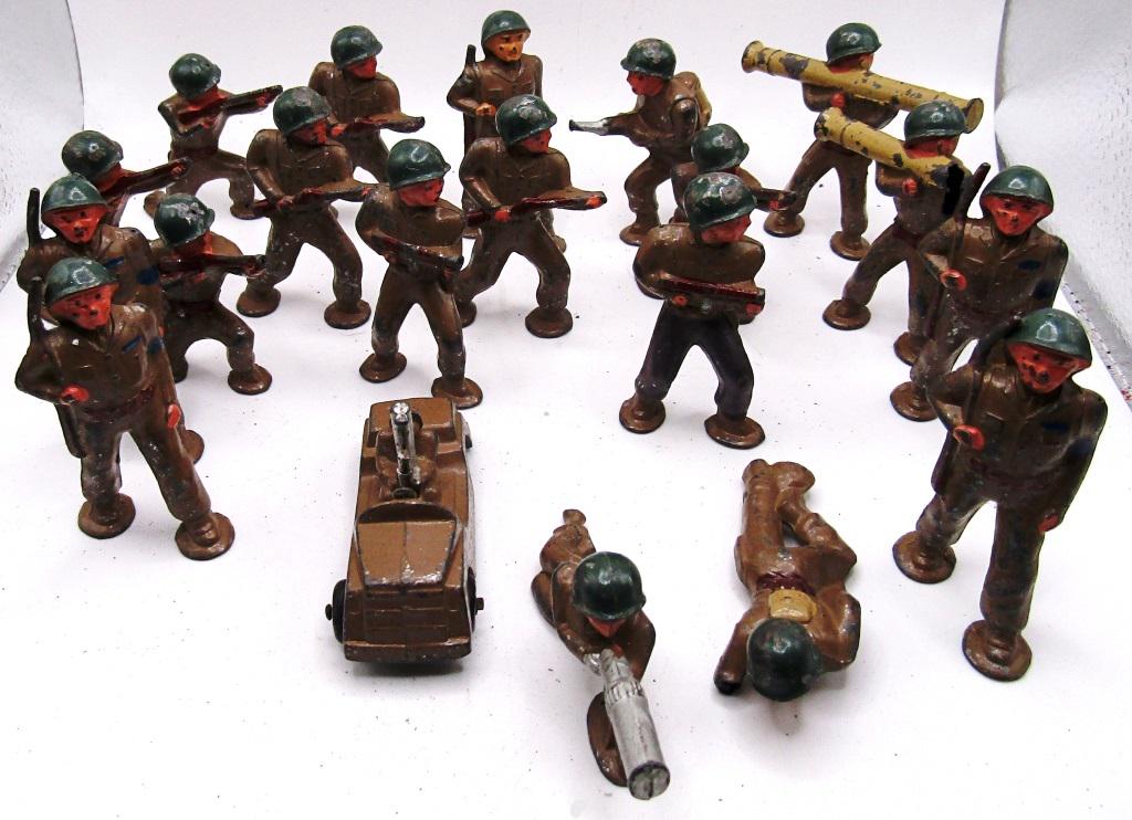 (20) CAST IRON MILITARY FIGURINES (1 of 3)