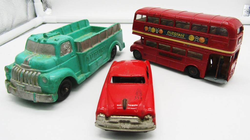 (3) VINTAGE COLLECTIBLE CARS: TIN FIRE CHIEF (1 of 16)