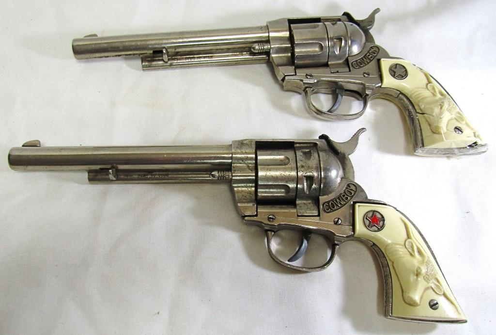 (2) HUBLEY Cowboy Die-Cast Long Barrel; (1 of 3)